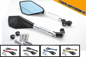 KAWASAKI ZX10R 2016 - 2019 Rétro ELONE Rétros ELONE GRIS KAWASAKI ZX10R 2016 - 2019 Rétro ELONE Rétros ELONE GRIS
