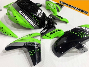 KAWASAKI ER6N 2005-2008 KIT ER6 LIME GREEN ER6BART LIMEGREEN KAWASAKI ER6N 2005-2008 KIT ER6 LIME GREEN ER6BART LIMEGREEN
