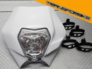 BMW HP2 2005 - 2009 Plaque Phare PLAQUE PHARE BLANCHE BMW HP2 2005 - 2009 Plaque Phare PLAQUE PHARE BLANCHE